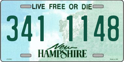 NH license plate 3411148