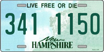 NH license plate 3411150