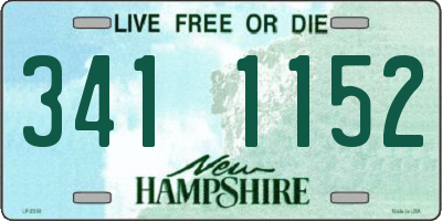 NH license plate 3411152