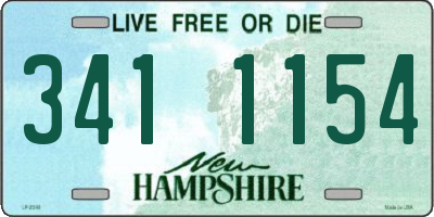 NH license plate 3411154