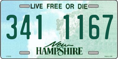 NH license plate 3411167