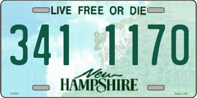 NH license plate 3411170