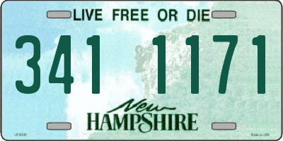 NH license plate 3411171