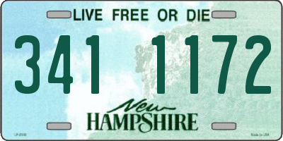 NH license plate 3411172