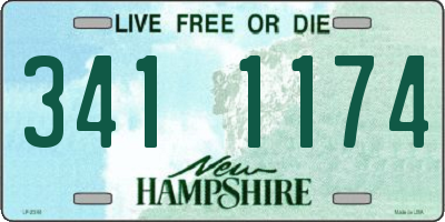 NH license plate 3411174