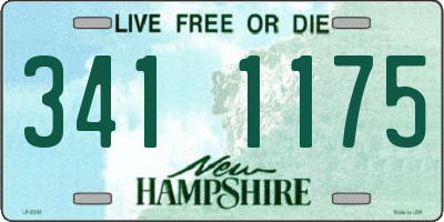 NH license plate 3411175