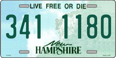 NH license plate 3411180