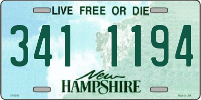 NH license plate 3411194