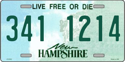 NH license plate 3411214