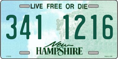 NH license plate 3411216