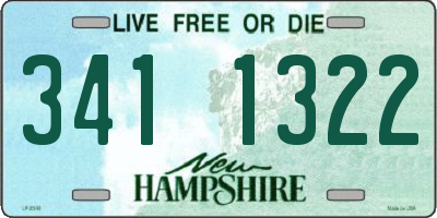 NH license plate 3411322