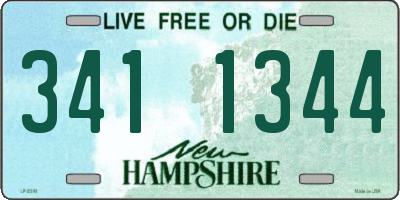 NH license plate 3411344