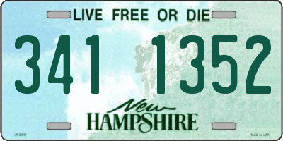 NH license plate 3411352