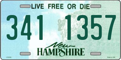 NH license plate 3411357