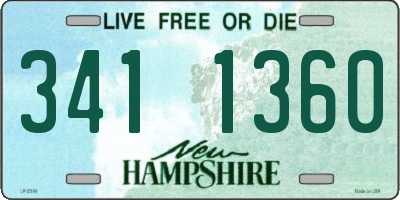 NH license plate 3411360