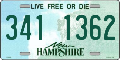 NH license plate 3411362