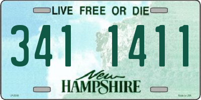NH license plate 3411411