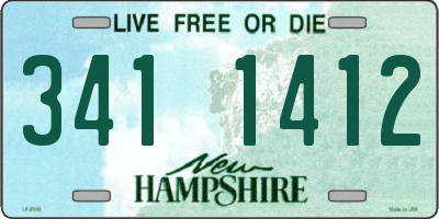 NH license plate 3411412