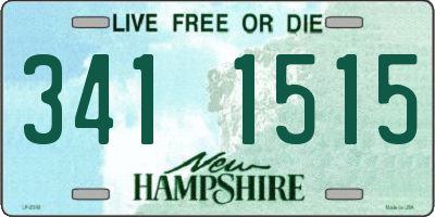 NH license plate 3411515