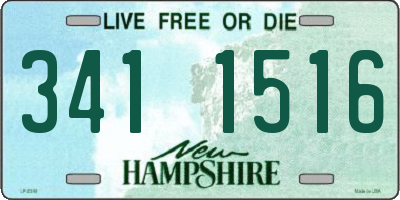 NH license plate 3411516