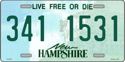 NH license plate 3411531