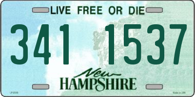 NH license plate 3411537