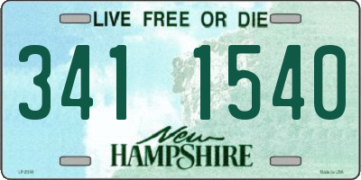 NH license plate 3411540