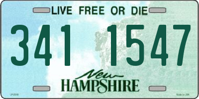NH license plate 3411547