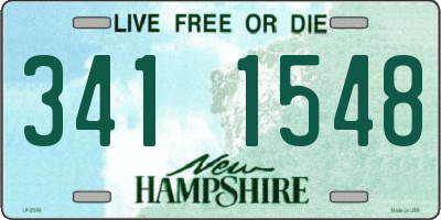 NH license plate 3411548