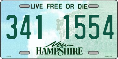 NH license plate 3411554