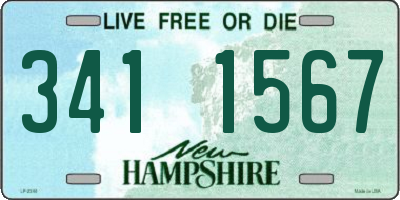 NH license plate 3411567