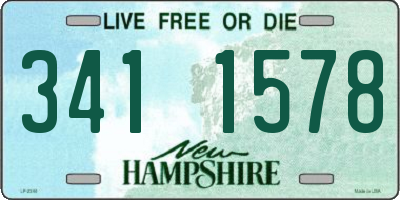 NH license plate 3411578