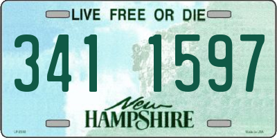 NH license plate 3411597