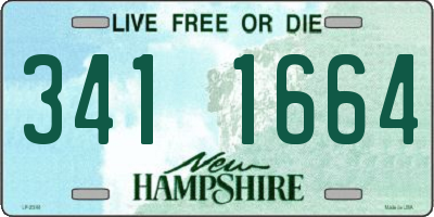 NH license plate 3411664