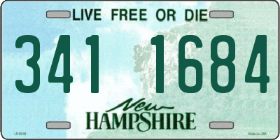 NH license plate 3411684