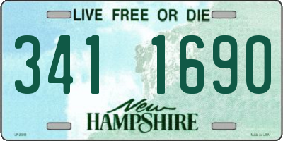 NH license plate 3411690