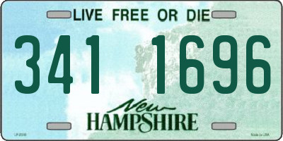 NH license plate 3411696
