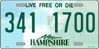 NH license plate 3411700