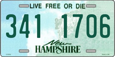 NH license plate 3411706