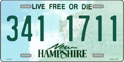 NH license plate 3411711