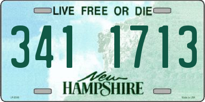 NH license plate 3411713