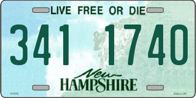 NH license plate 3411740