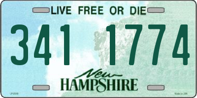 NH license plate 3411774