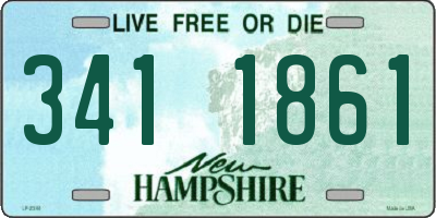 NH license plate 3411861