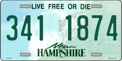 NH license plate 3411874