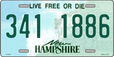 NH license plate 3411886