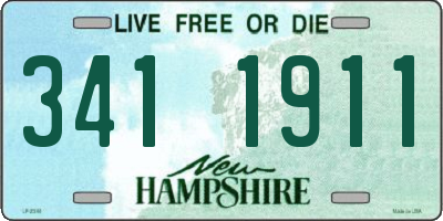 NH license plate 3411911