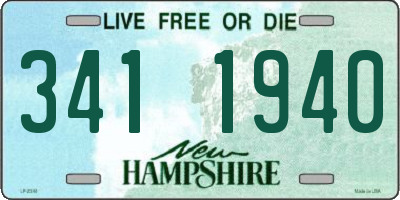 NH license plate 3411940