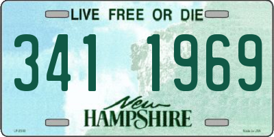 NH license plate 3411969