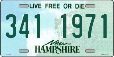 NH license plate 3411971